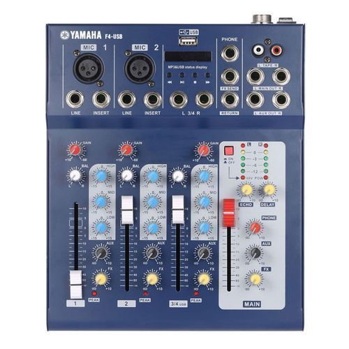 DJ 7 Channels Mixer With Bluetooth, USB, AUX And Phantom Power