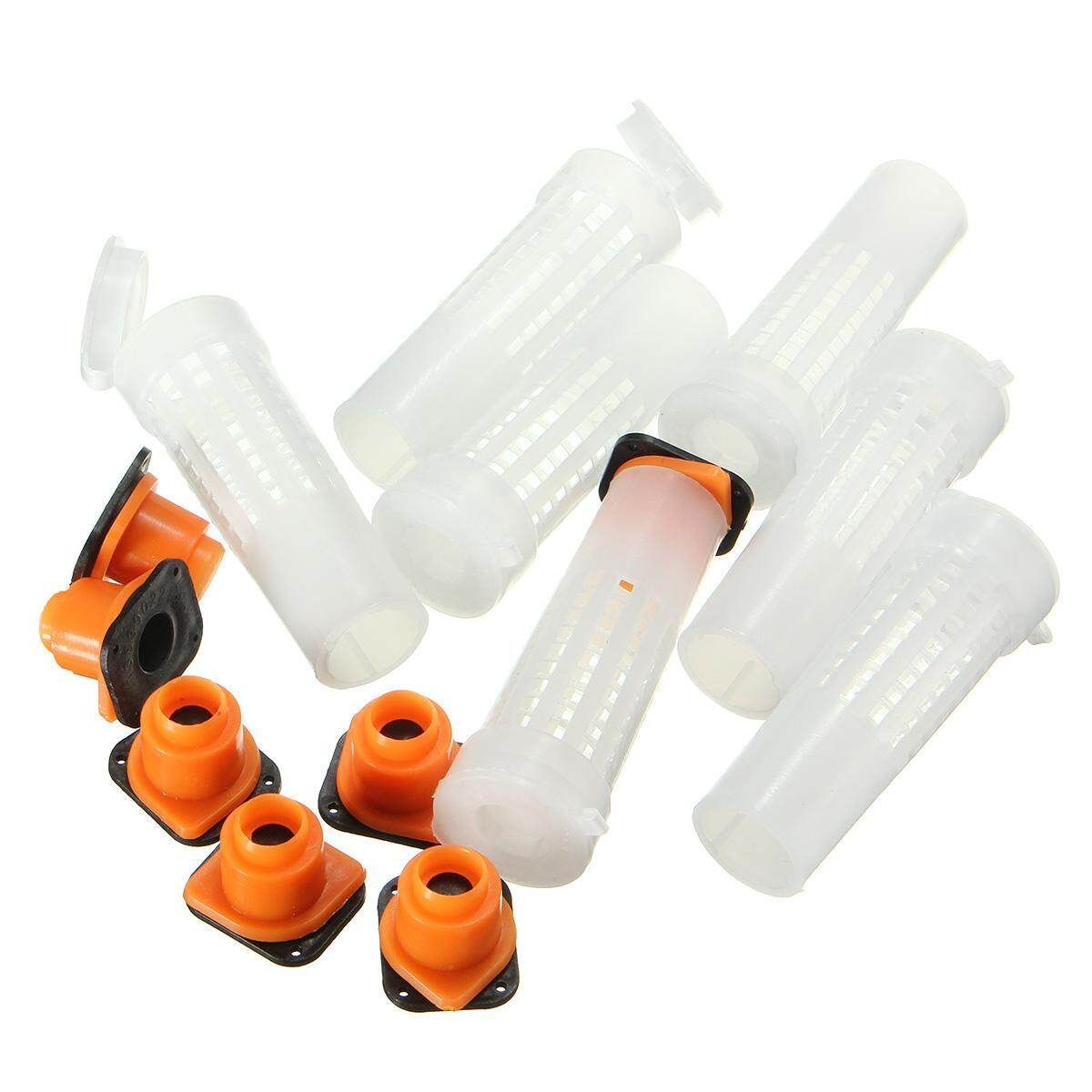 25x Beekeeping Rearing Cup Kit Queen Bee Hair Roller Cages Beekeepers Equip Tool
