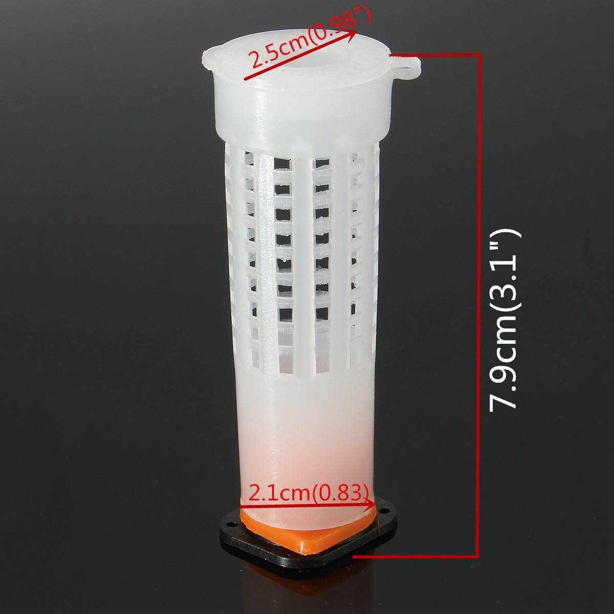 25x Beekeeping Rearing Cup Kit Queen Bee Hair Roller Cages Beekeepers Equip Tool