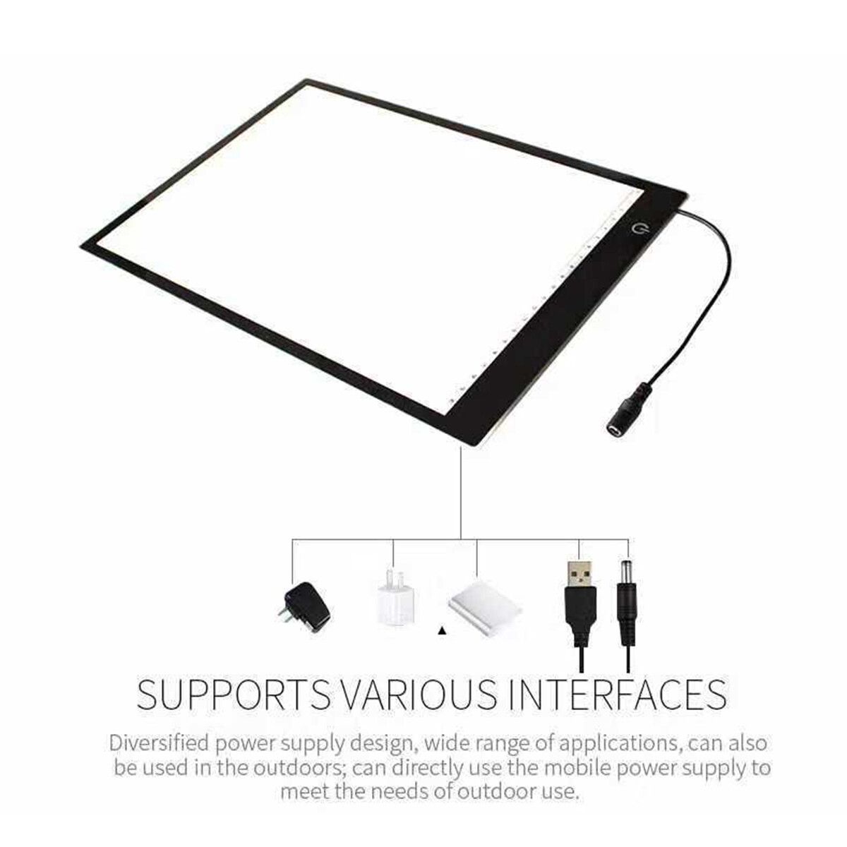 A3 A4 A5 LED Light Box Tracing Drawing Board Art Design Pad Slim Lightbox USB A5