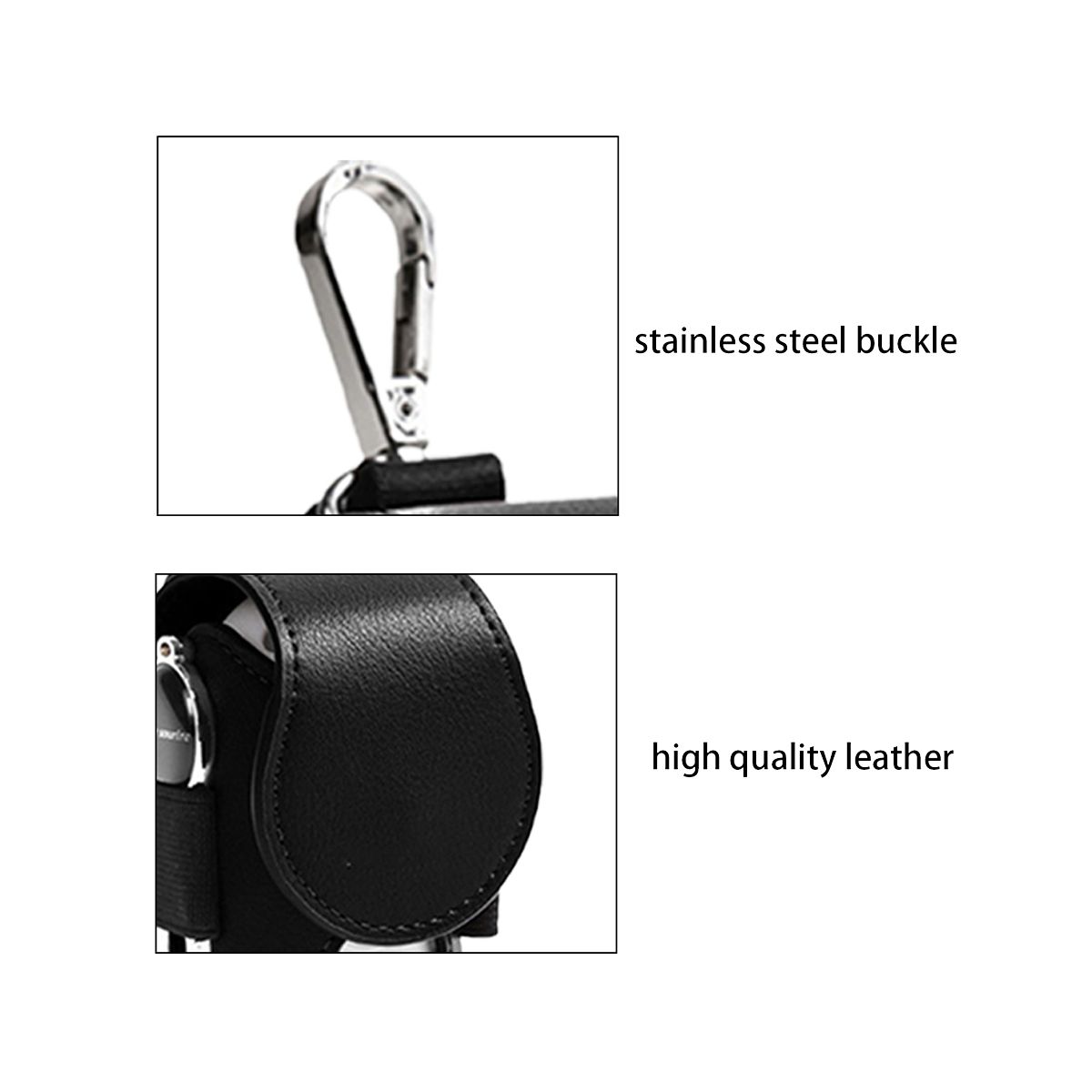 2 Pcs Golf Tee Bag Ball Pouch Mini Leather Golf Ball