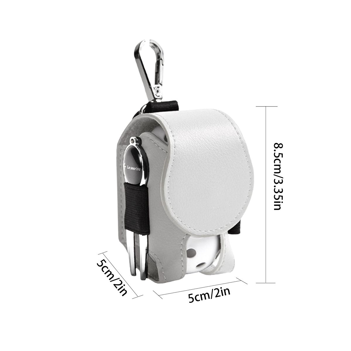 2 Pcs Golf Tee Bag Ball Pouch Mini Leather Golf Ball