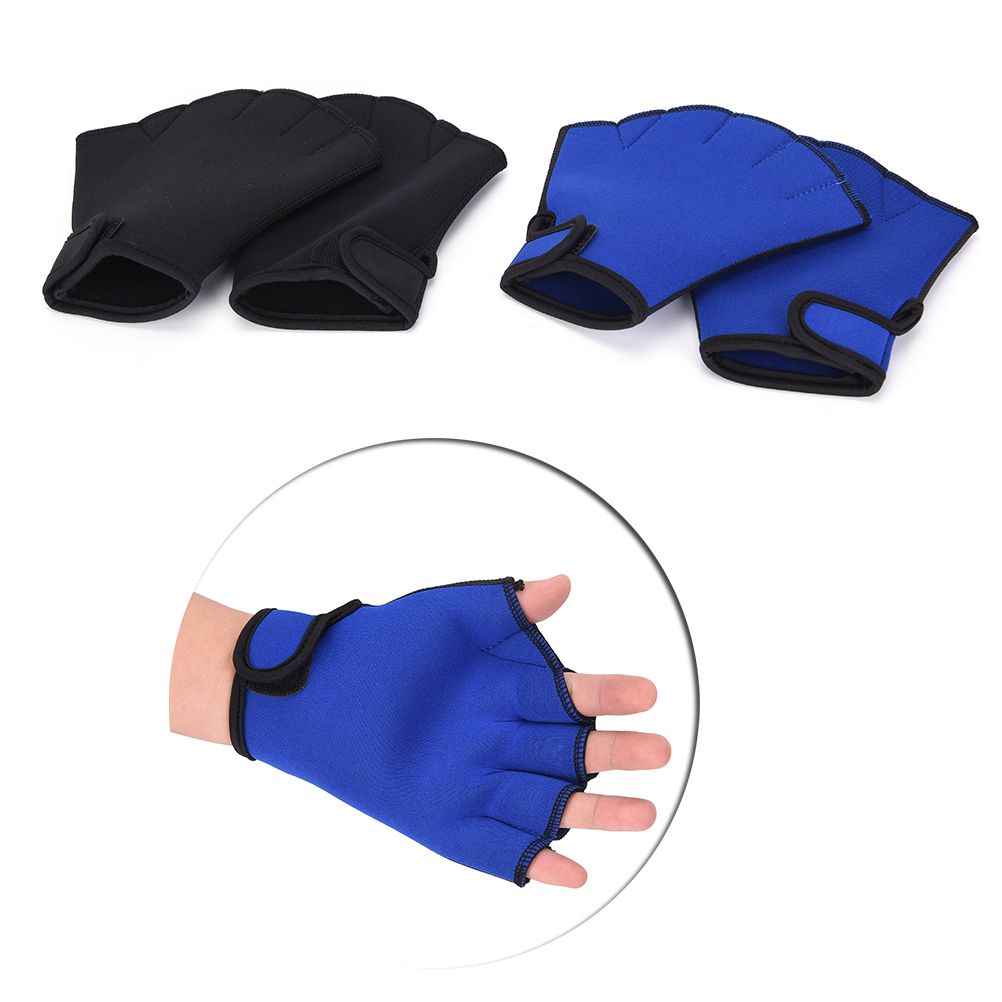 1 Pair Swim Fins Hand Surfing Frogs Webbed Flippers Gloves