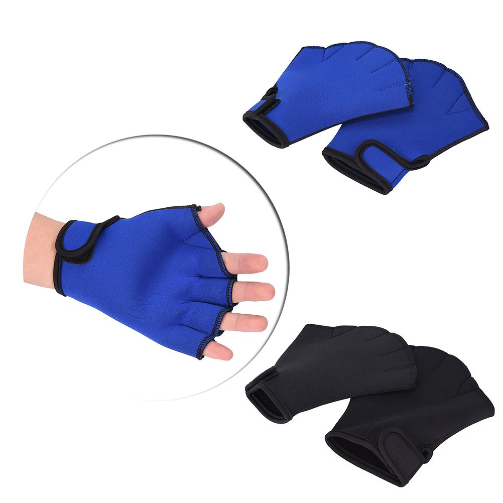1 Pair Swim Fins Hand Surfing Frogs Webbed Flippers Gloves