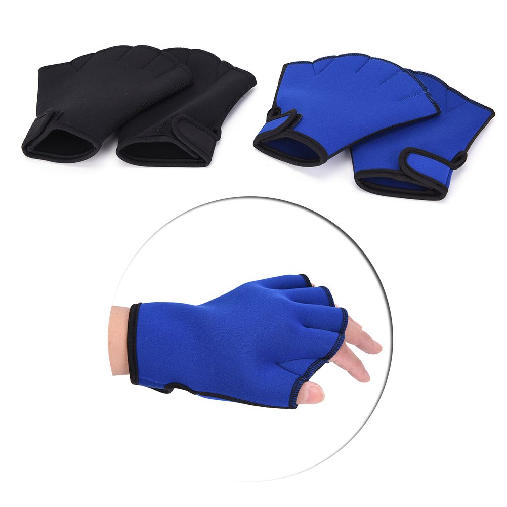 1 Pair Swim Fins Hand Surfing Frogs Webbed Flippers Gloves
