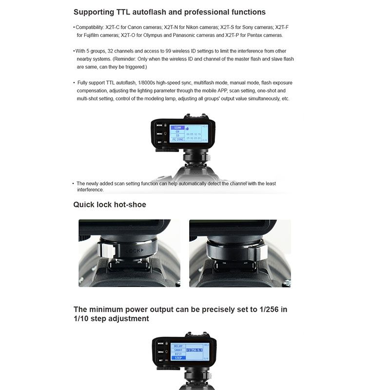 Bluetooth Wireless Flash Trigger For Canon