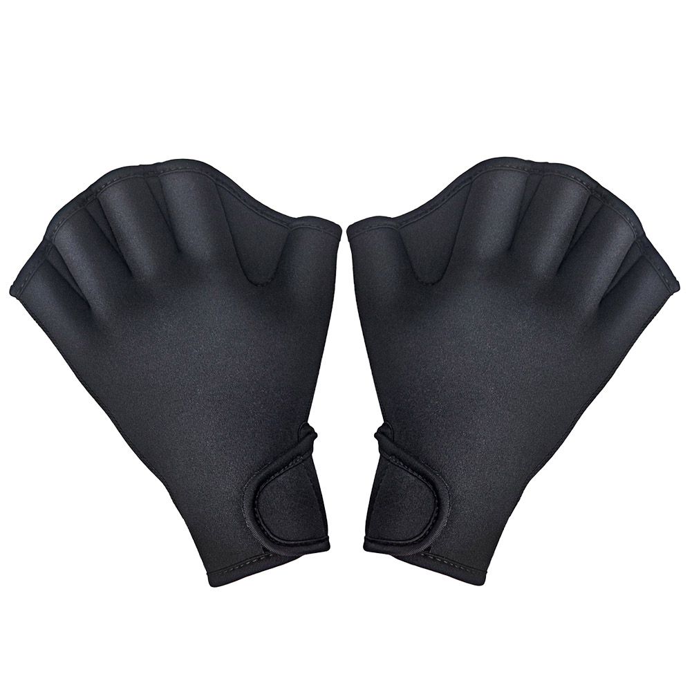 1 Pair Swimming Gloves Aquatic Fitness Water Resistance Fit