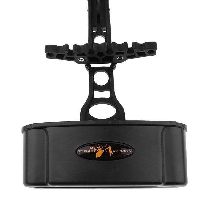 PREMIUM BLACK QUIVER FOR COMPOUND BOW HOLDS 6  ARCHERY HUNTING