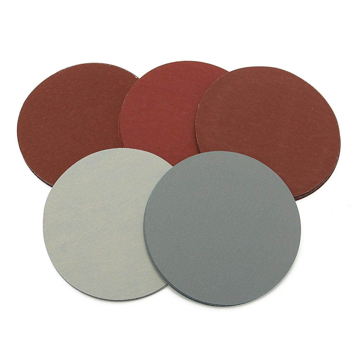 200X 5'' Round Grit 1000 1500 2000 2500 3000 Sanding Discs Hook Loop Sandpaper