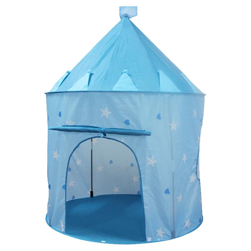 Collapsible Girls Fairy Play Tent Children Kids Room Play House Blue