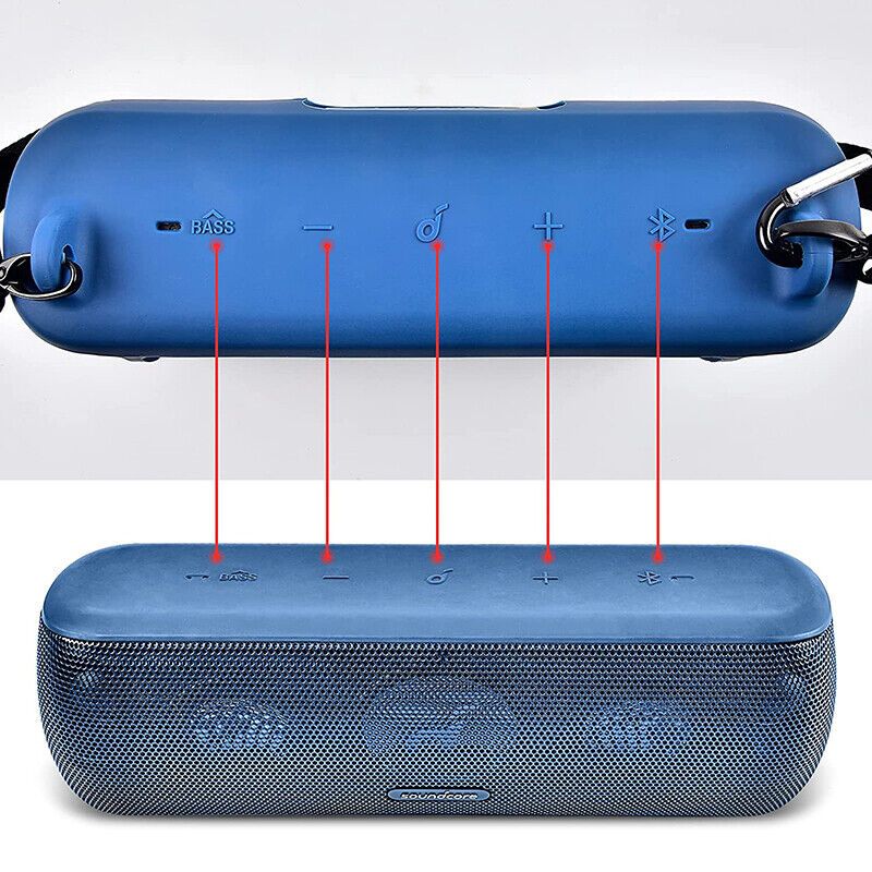 Silicone Case - Anker Soundcore Motion+ Speaker Pouch - Blue