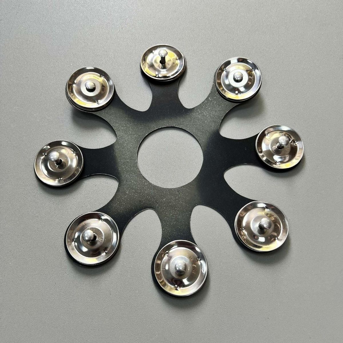 Drum Cymbals Hi Hat Tambourine Drum Bells For Stacks Black