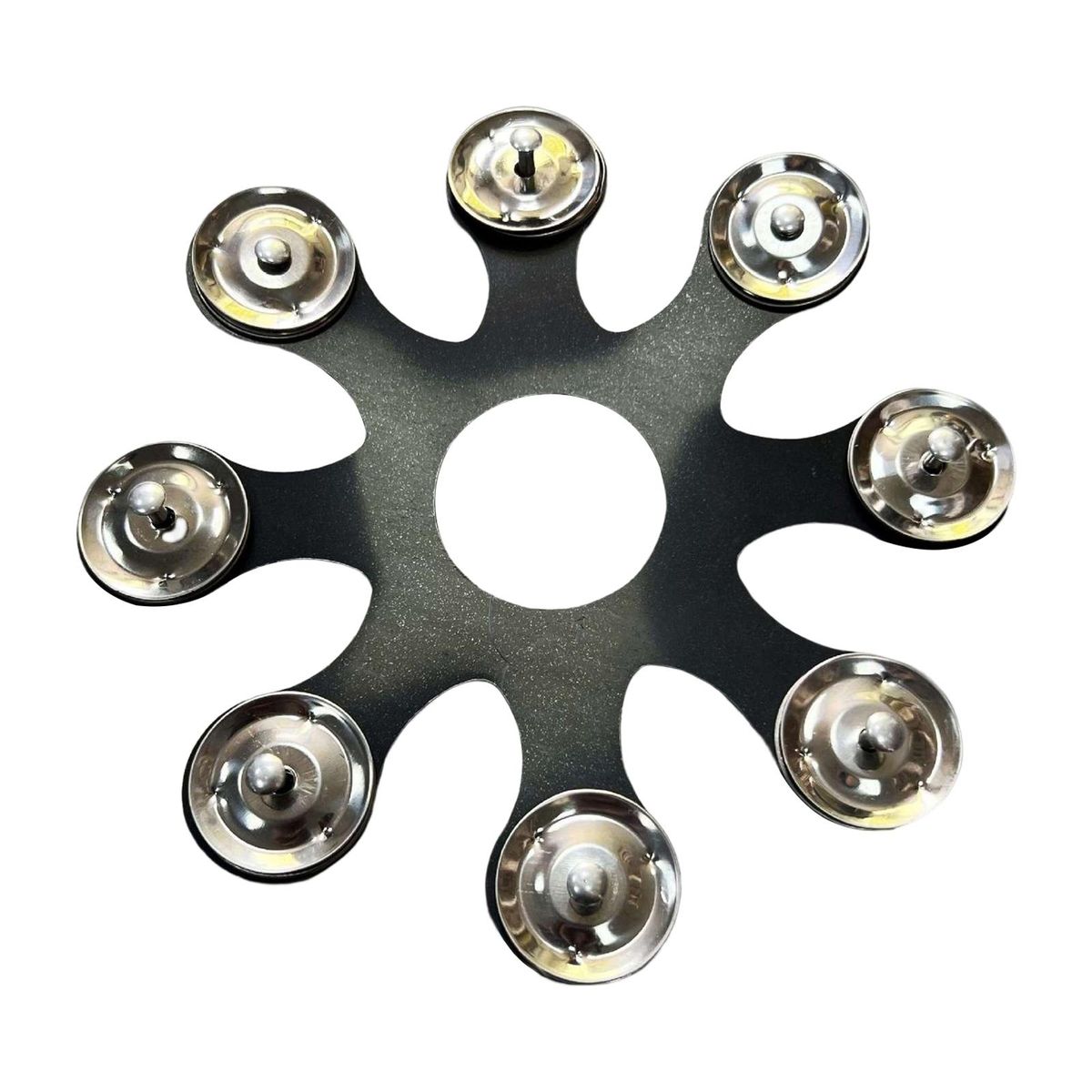 Hi Hat Tambourine High Performance Drum Hi Hat Bells Black