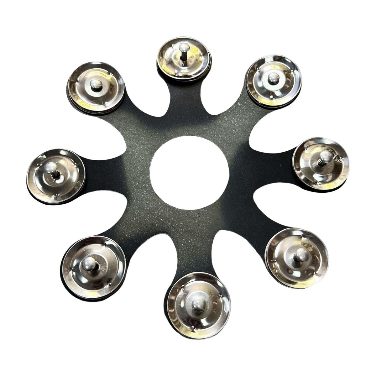 Hi Hat Tambourine High Performance Drum Hi Hat Bells Black