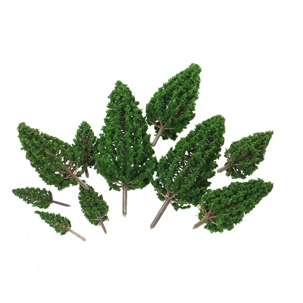 Pack Of 27pcs Model Trees Scenery Layout Train Railway