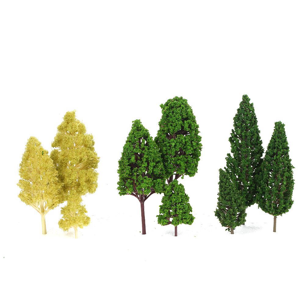 Pack Of 27pcs Model Trees Scenery Layout Train Railway