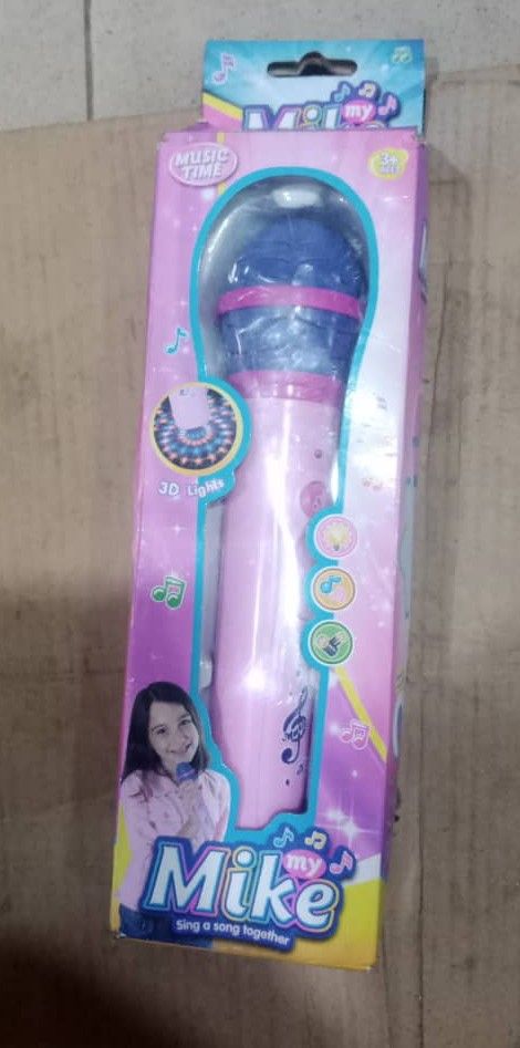Musical Microphone With 3D Lights For Kids