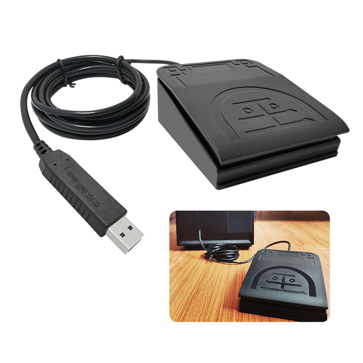 USB Foot Pedal Switch MIDI Controller User-Defined Shortcut