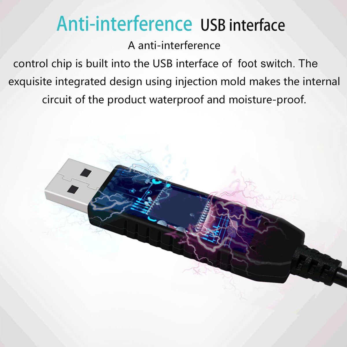 USB Foot Pedal Switch MIDI Controller User-Defined Shortcut