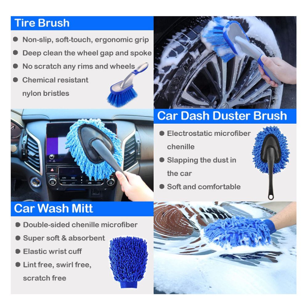 10PCS Car Wash Cleaning Tools Kit Automobile