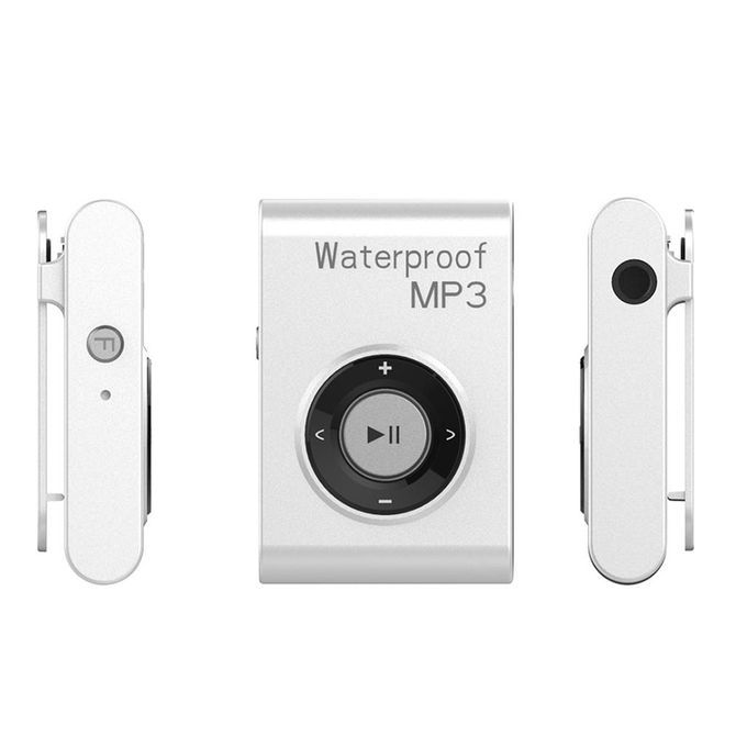 Top Quality Mp3 Music Player FM Radio Audio Waterproof With Clip White