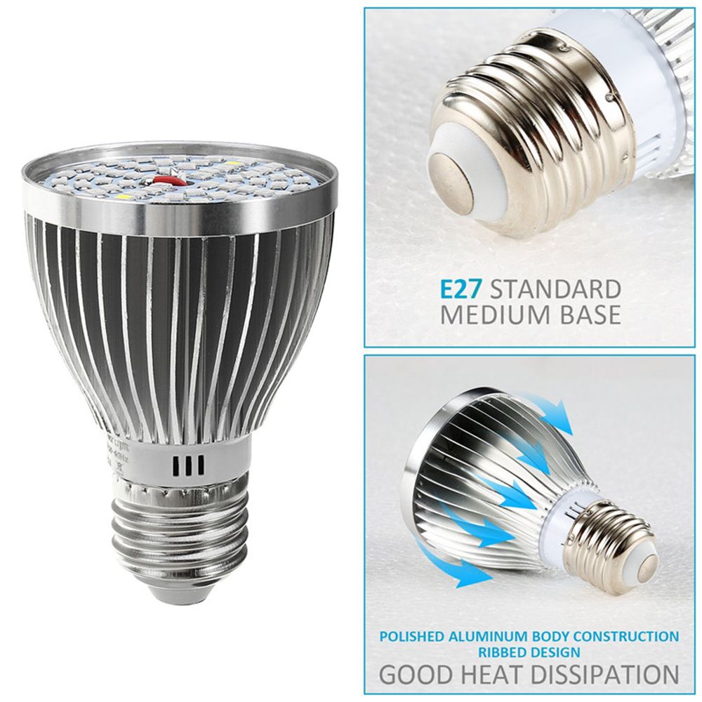 Lamp Grow Light E27 60W 2835 SMD Full Spectrum Plant