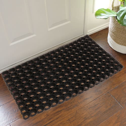 Thick Hollow Rubber Door Mat
