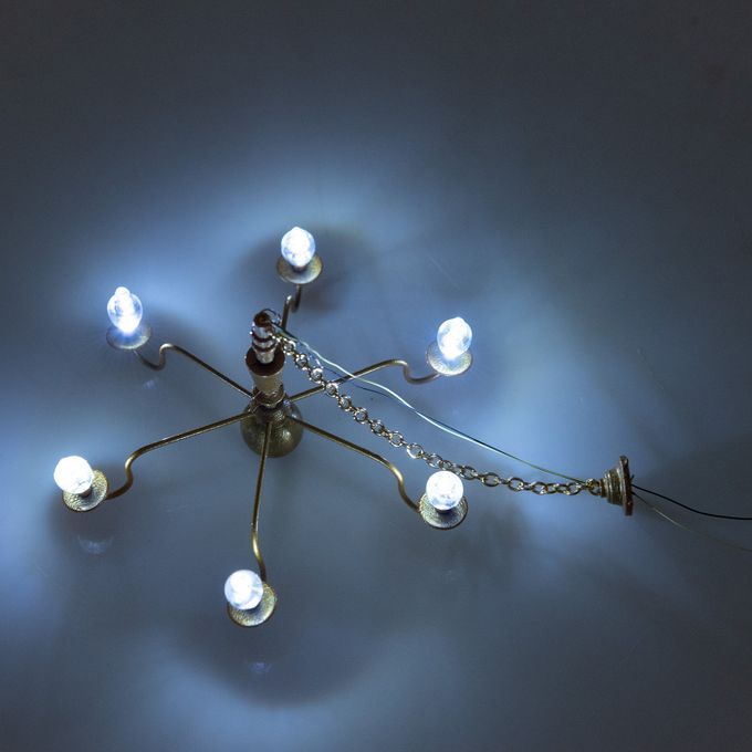 Street Lights HO Scale LEDs Building Miniature Gold 7.8cm