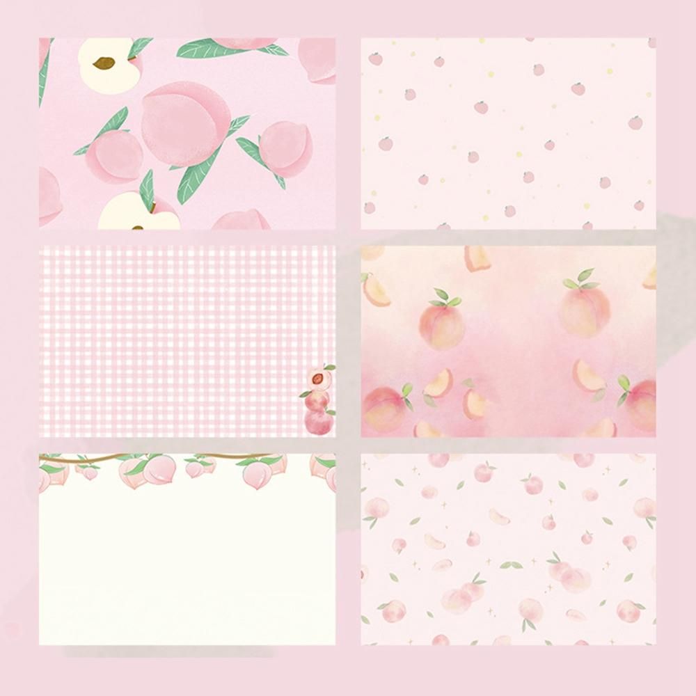 Colorful Blank Journal Lovely Peach Notebook Sketchbook Agenda Diary Note Book for Women Girl Gift, 192 Pages A