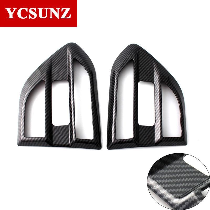 2016 2017 Suitable Ford Rangers 2017 Pickup Accessories ABS Carbon Fiber Side Fender Guards For FORD RANGER 2016 Vent Cover Trim