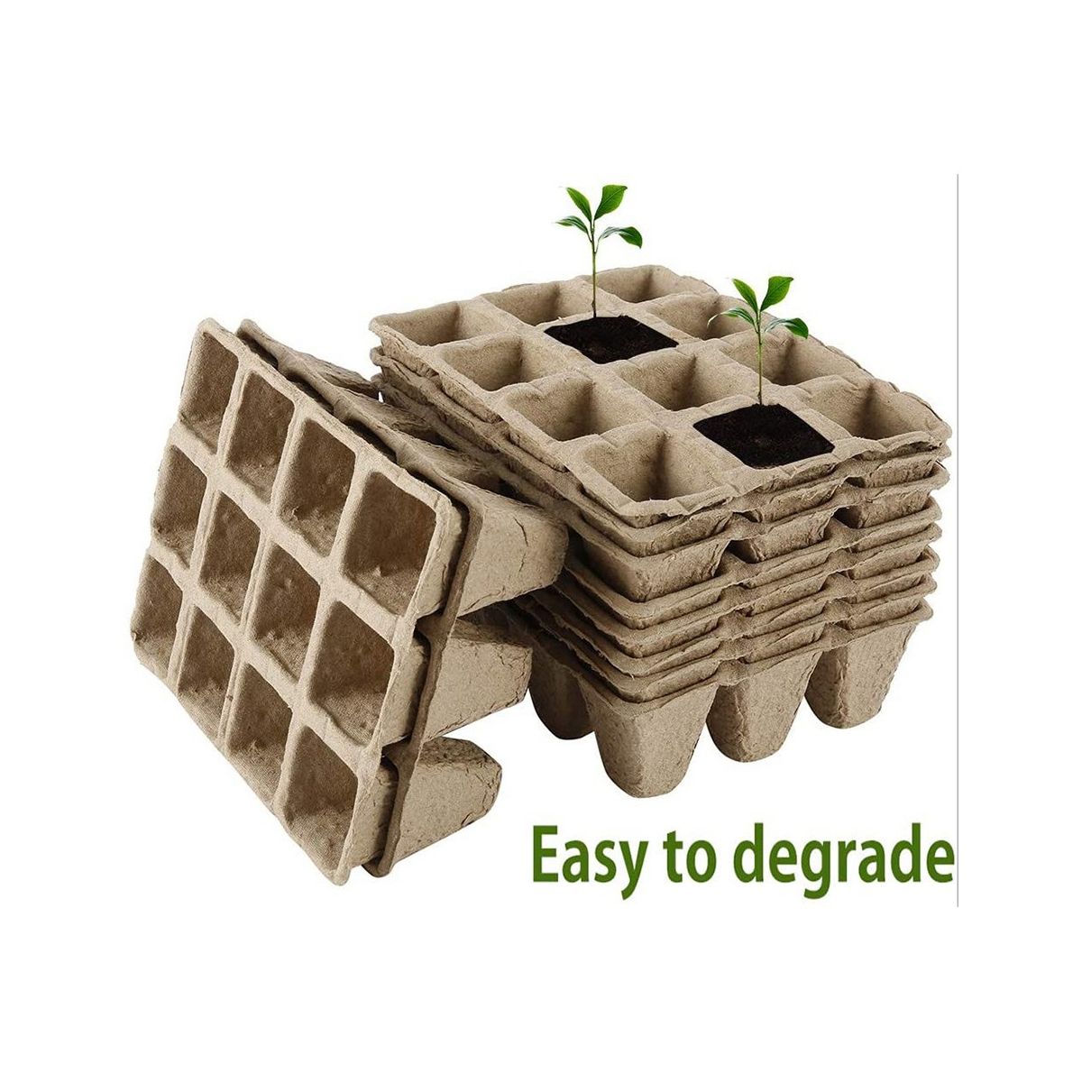 120Cells ling Startup Tray with Drainage Holes is Biodegradable ling Kit Tray
