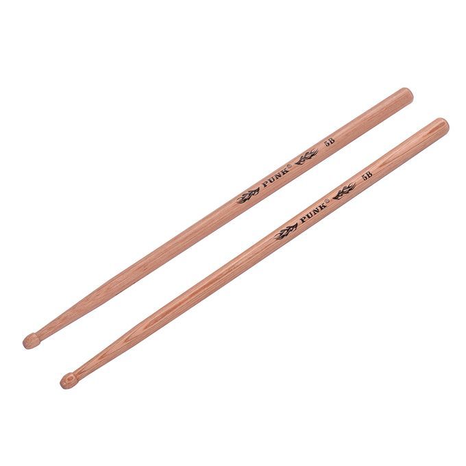 One Pair Of 5B Wooden Drumsticks Drum Sticks Hickory Wood-5B