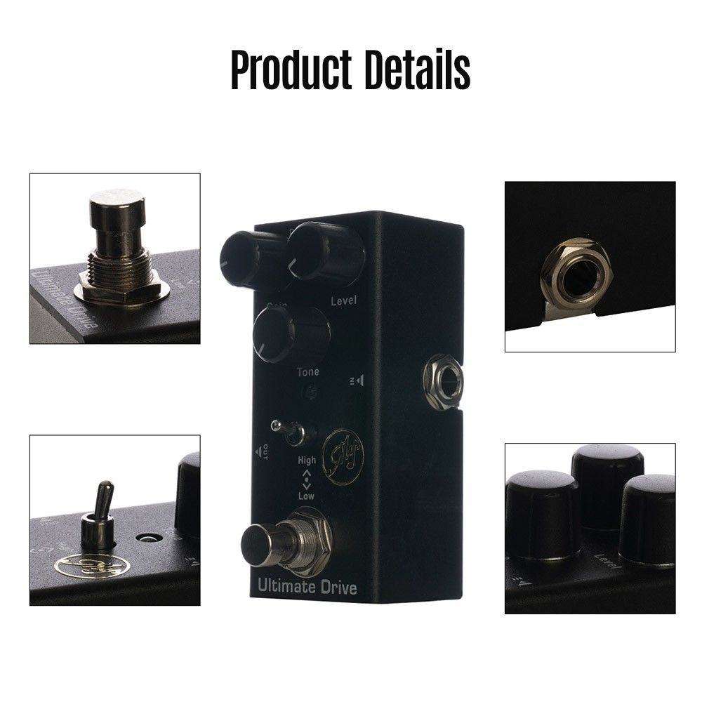 Ultimate Drive Effect Pedal For Electric Guitars With True
