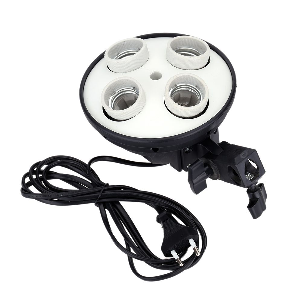 4 In 1 E27 Base Socket Light Lamp  Holder Adapter For Photo