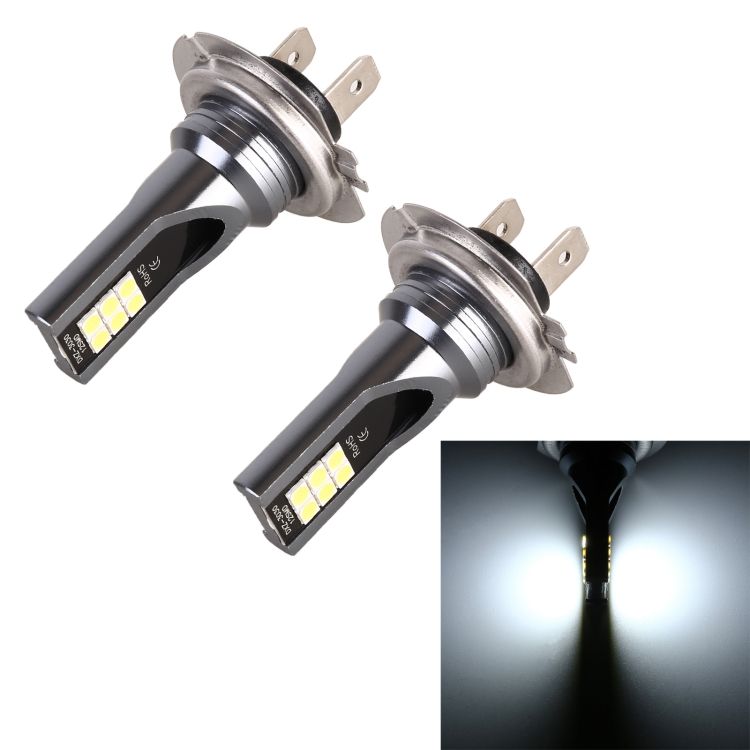 2 PCS H7 DC12V-24V / 12W / 3000K / 800LM Car LED Fog Light
