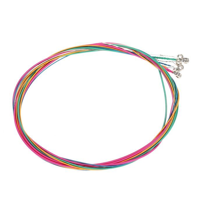 6pcs/Set Rainbow Colors Colorful Acoustic Guitar Strings