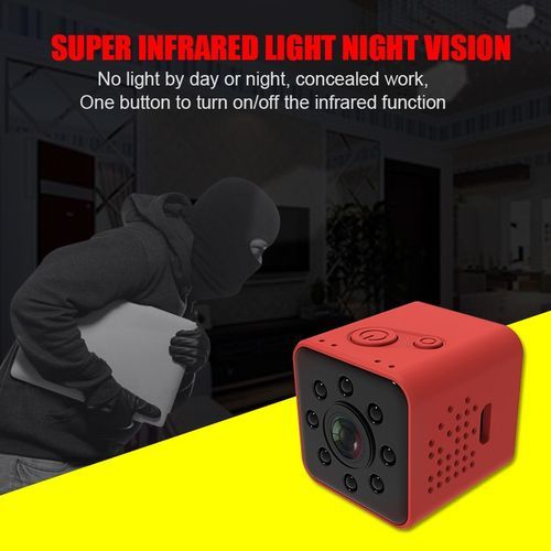Upgrad Version SQ23 HD WIFI Small Mini Camera Cam 1080P Video Sensor Night Vision Camcorder Micro Cameras DVR Motion SQ13 SQ11( Add 8G TF Card)(SQ23 Standard Red)