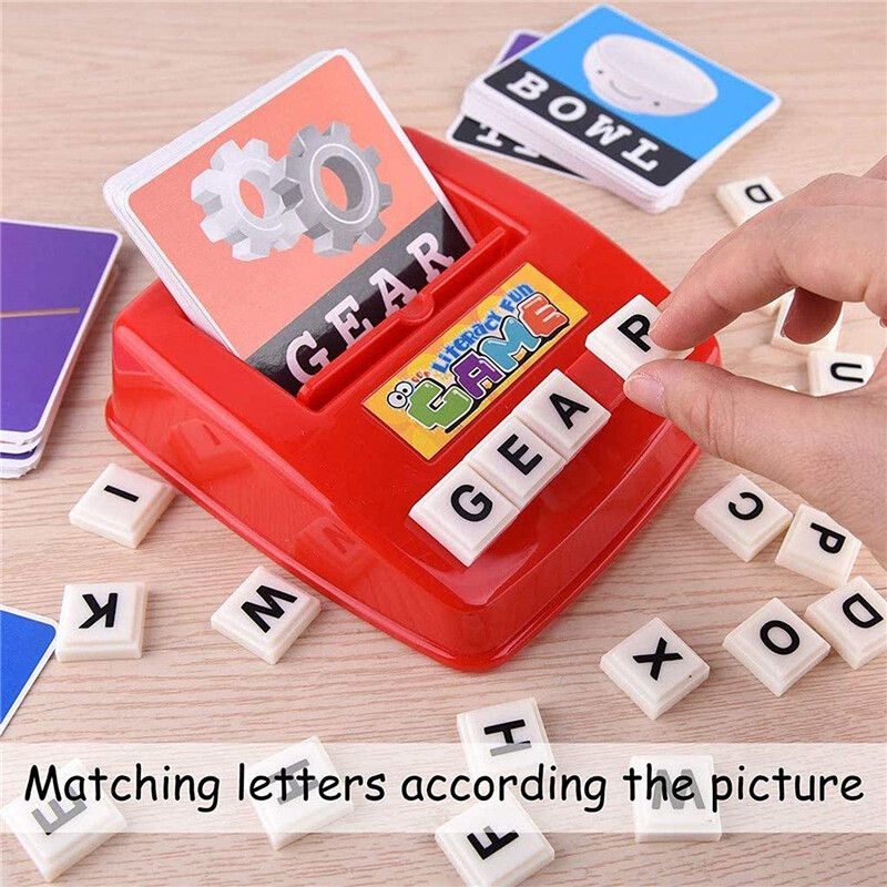 Kids Alphabet Word Literacy Fun Spelling Vocabulary Game English ABC Children Learning Educational Gift Toy Children Home Learning