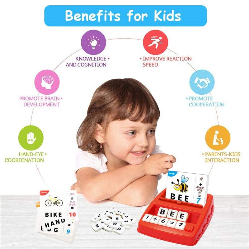 Kids Alphabet Word Literacy Fun Spelling Vocabulary Game English ABC Children Learning Educational Gift Toy Children Home Learning