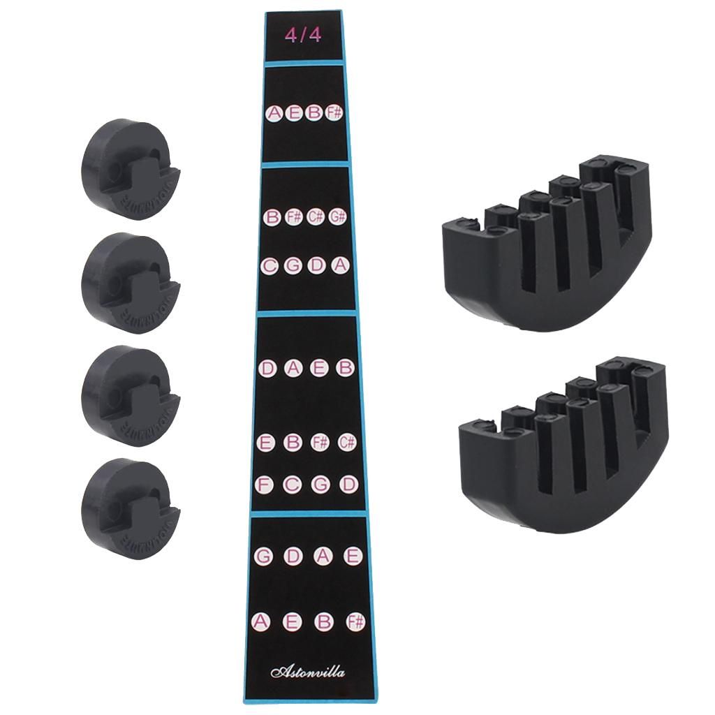 7 Pieces Rubber Violin Practice Mute Control Claw Mute And Round Mute