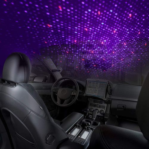 Double USB Decorative LED Star Light Projector Car Roof