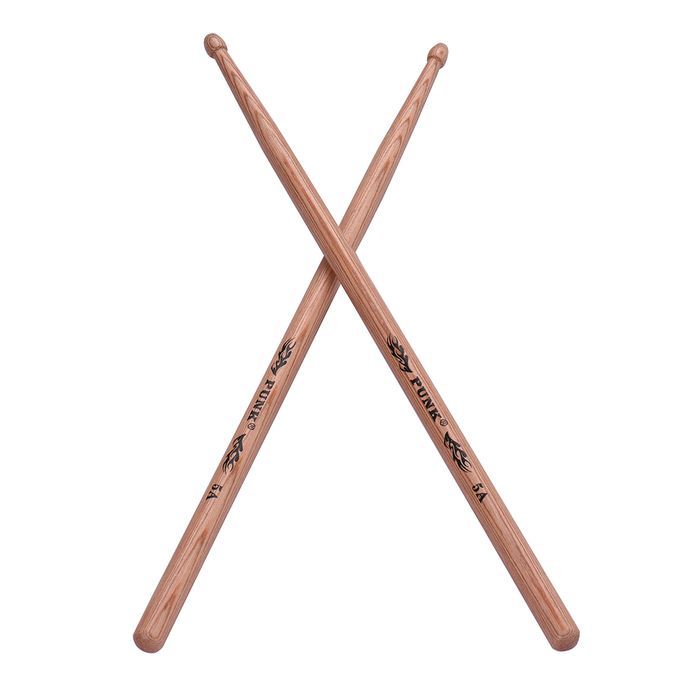 One Pair Of 5A Wooden Drumsticks Drum Sticks Hickory Wood-5A