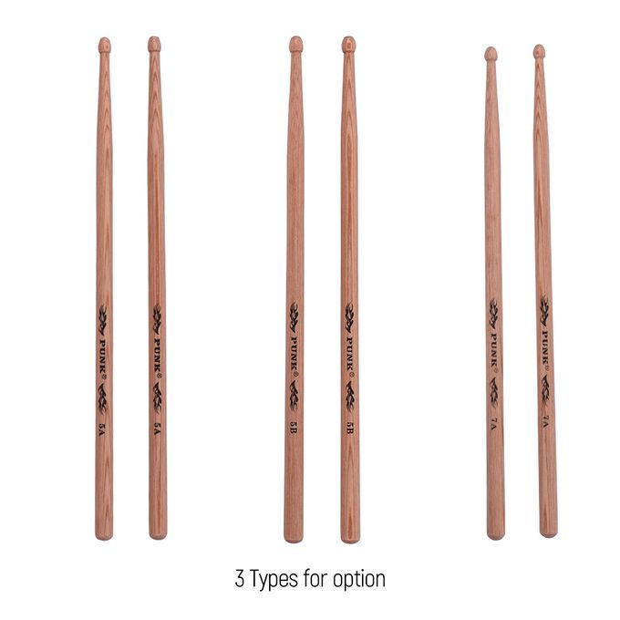 One Pair Of 5A Wooden Drumsticks Drum Sticks Hickory Wood-5A