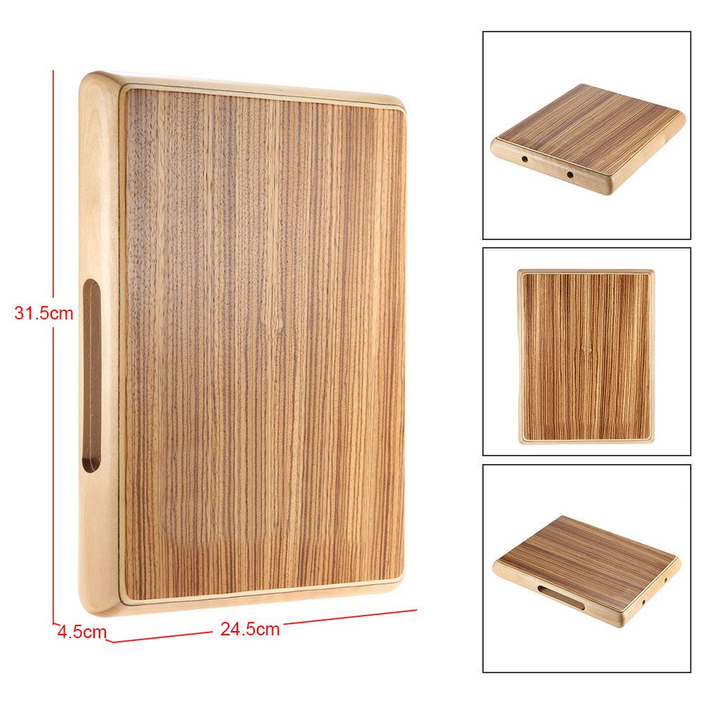 Ammoon Compact Travel Cajon Flat Hand Drum Persussion