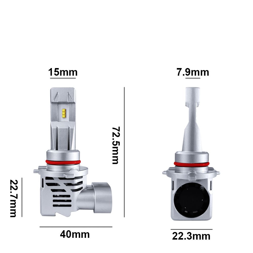 2 PCS M3 9005 / HB3 / H10 IP68 Car LED Headlight Lamps