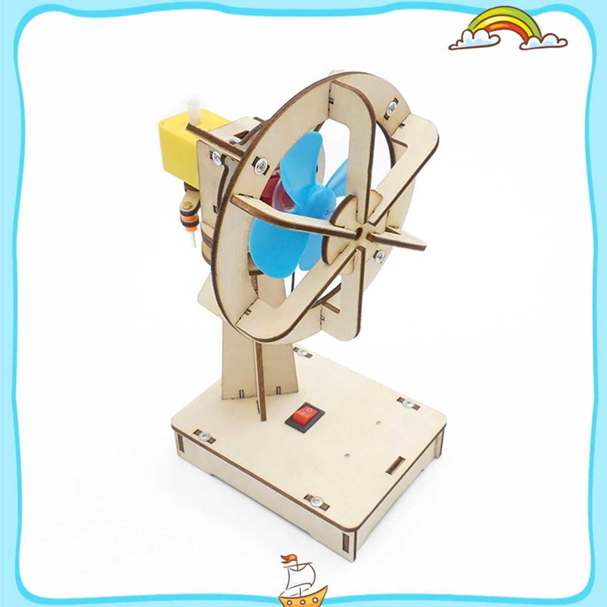 1 Set Physics Toys Electric Fan Kid Physical Toys