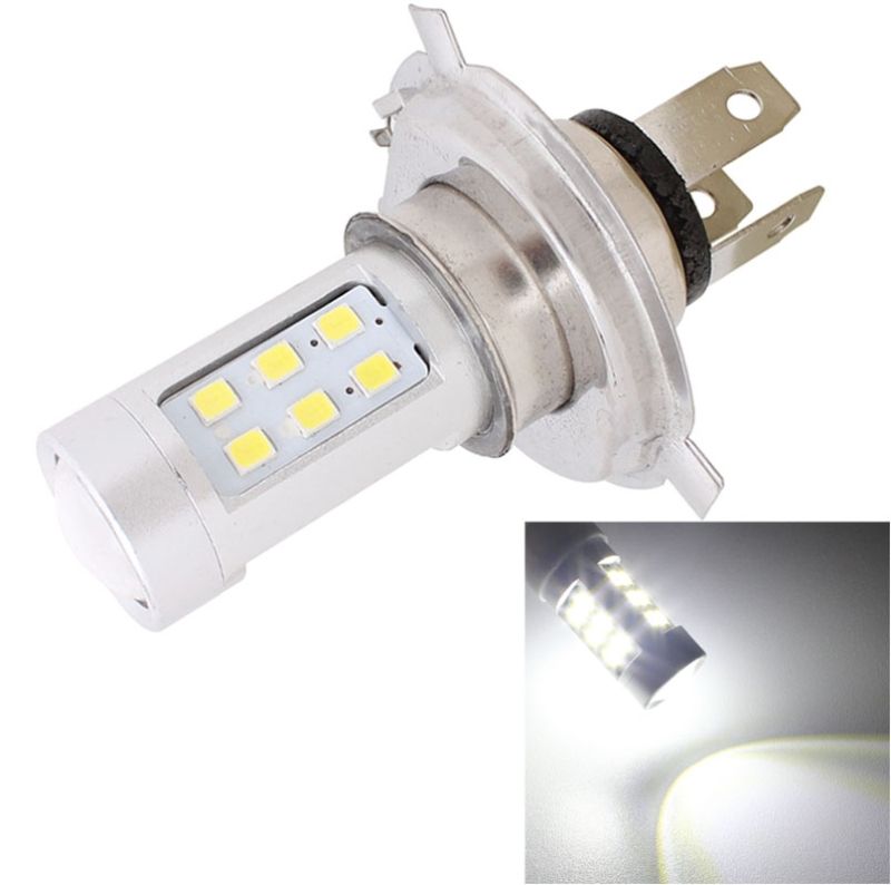 H4 4.2W 630LM White Light 21 LED 2835 SMD Car Headlamp Bulb