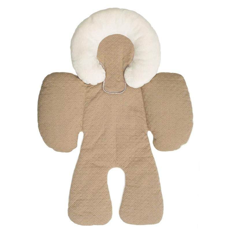 1pc Baby Infant Newborn Anti Roll Pillow Ultimate Vent Sleep Fixed Positioner Prevent Flat Head Cushion Khaki