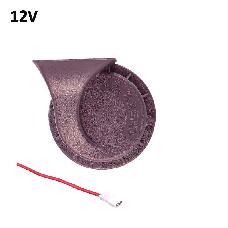 12V Car Horn Automobile Trumpet Loud Dual Tone Electric Snail Horn Kit ( 1pcs ) Purple