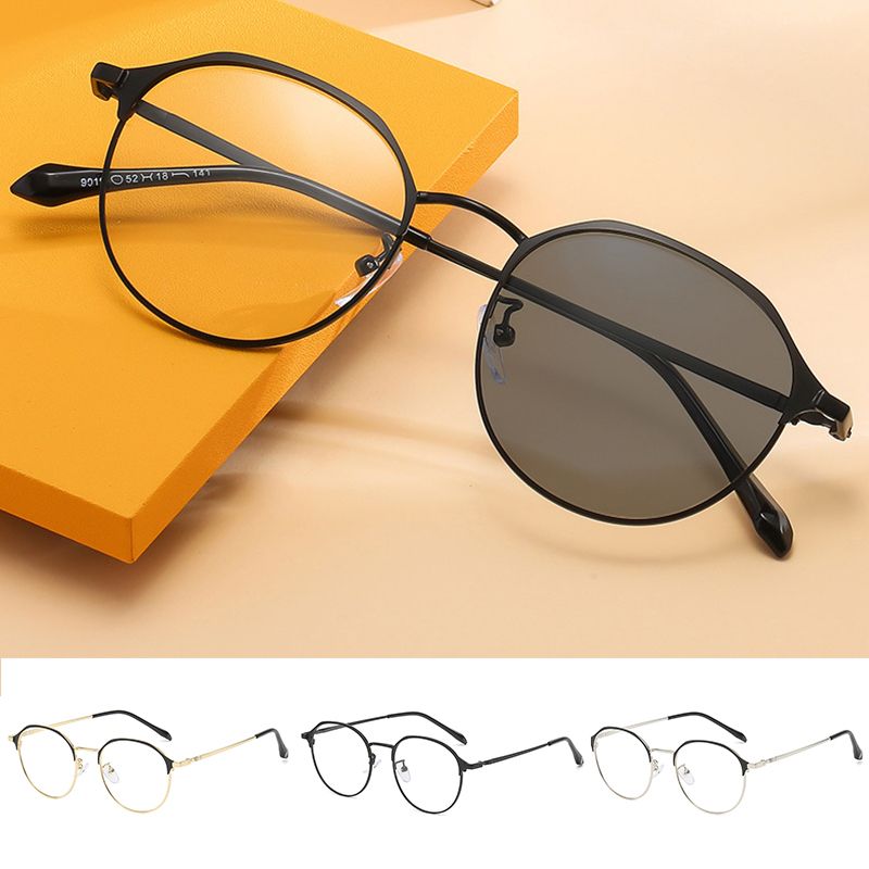 Anti-Blue Light Eyeglasses Color-Changing Radiation Protective Glasses